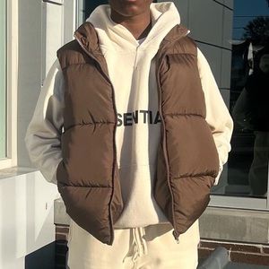 Brown Puffer Vest